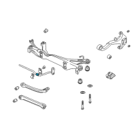 OEM 2000 Saturn LS2 Insulator, Rear Stabilizer Shaft Diagram - 90496706