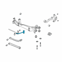 OEM 2002 Saturn LW300 Shaft Kit, Rear Stabilizer Diagram - 90538980