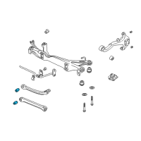 OEM 2000 Saturn LS2 Bushing, Rear Suspension Control Arm Diagram - 90496686
