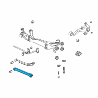 OEM 2000 Saturn LS2 Rear Lower Control Arm Assembly Diagram - 9231142