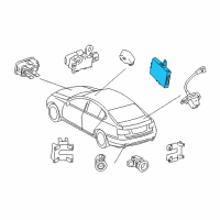 OEM 2009 Lexus GS450h Clearance Warning Computer Assembly Diagram - 89340-30031