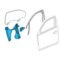 OEM 2019 Buick Regal TourX Window Regulator Diagram - 39138553