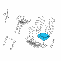 OEM 2005 Lincoln Navigator Seat Cushion Pad Diagram - 2L1Z-7863840-AU