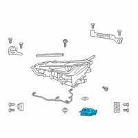 OEM Lexus UX250h Computer Sub-Assembly, H Diagram - 81016-76270