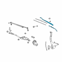 OEM 2005 Buick LaCrosse Arm Asm-Windshield Wiper (W/O Blade) Diagram - 10347948