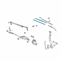 OEM 2007 Buick LaCrosse Wiper Blade Diagram - 15941735