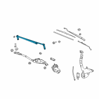 OEM 2004 Pontiac Grand Prix Transmission Asm, Windshield Wiper (Set Of RH & LH) Diagram - 88986193