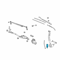 OEM Pontiac Grand Prix Pump Asm, Windshield Washer Diagram - 88986201