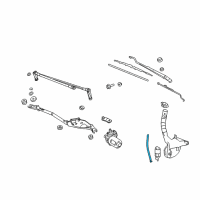 OEM 2004 Pontiac Grand Prix Washer Hose Diagram - 10339766