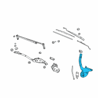 OEM 2005 Buick LaCrosse Washer Reservoir Diagram - 12335756