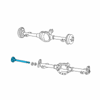 OEM 1997 Chevrolet S10 Rear Axle Drive Shaft Diagram - 26013882