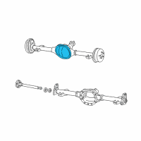 OEM 1998 Chevrolet C1500 Suburban Cover, Rear Axle Housing Diagram - 26067595