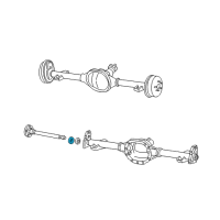 OEM 1985 Chevrolet Camaro Axle Shaft Bearing Diagram - 12471606