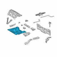 OEM Toyota Corolla Rear Floor Pan Diagram - 58311-02040