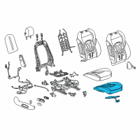 OEM 2018 Buick LaCrosse Seat Cushion Pad Diagram - 26694280