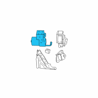 OEM Oldsmobile Aurora Brake Pressure Modulator Valve Assembly Diagram - 19416845