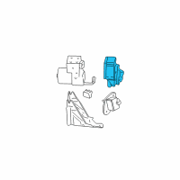 OEM 2004 Cadillac DeVille Electronic Brake And Traction Control Module Assembly Diagram - 12226955