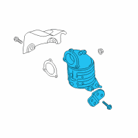 OEM 2014 Hyundai Genesis Coupe Exhaust Manifold Catalytic Assembly Diagram - 28510-2C650