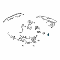 OEM 2008 Acura RDX Sensor Assembly, Front Crash Diagram - 77930-STK-A11