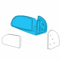 OEM Saturn Vue Mirror Assembly Diagram - 15873077