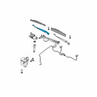 OEM 2005 Nissan Altima Windshield Wiper Arm Assembly Diagram - 28886-8J000