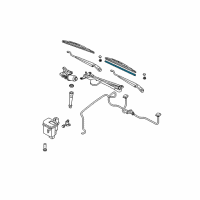 OEM 2003 Nissan Sentra Wiper Blade Refill Assist Diagram - 28895-3Z610