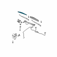 OEM 2005 Nissan Altima Windshield Wiper Blade Assembly Diagram - 28890-ZD80A