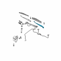 OEM Nissan Altima Windshield Wiper Arm Assembly Diagram - 28881-8J000