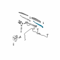 OEM 2005 Nissan Altima Windshield Wiper Arm Assembly Diagram - 28881-8J000