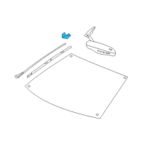 OEM 2009 Cadillac STS Cover, Inside Rear View Mirror Wiring Harness Lower Diagram - 15887558