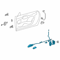 OEM 2002 Ford Thunderbird Latch Assembly Diagram - 3W6Z-76219A65-AB