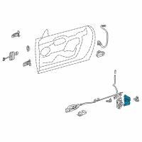 OEM 2004 Ford Thunderbird Door Latch Assembly Diagram - F5LZ5421813AB