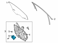 OEM Ford Escape MOTOR ASY - WINDOW OPERATING Diagram - LJ6Z-9923395-A