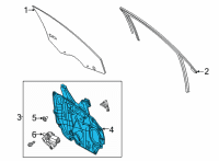 OEM 2022 Ford Escape REGULATOR - WINDOW - LESS MOTO Diagram - LJ6Z-5823208-A
