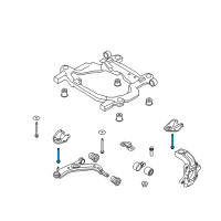 OEM 2014 Ford Edge Mount Plate Bolt Diagram - -W710714-S439