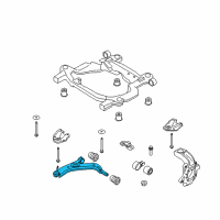 OEM 2008 Ford Taurus X Lower Control Arm Diagram - 8G1Z-3079-M