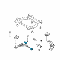 OEM 2005 Ford Freestyle Lower Control Arm Inner Bushing Diagram - 5F9Z-3C377-AB