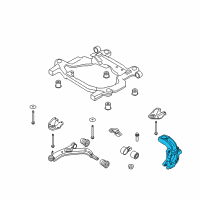 OEM 2009 Ford Flex Knuckle Diagram - 8A8Z-3K186-A