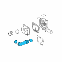 OEM 2004 Cadillac SRX Inlet Duct Diagram - 25744215