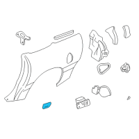 OEM 2001 Chevrolet Camaro Body Side Molding Diagram - 88892068