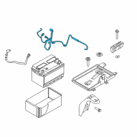 OEM Lincoln MKZ Positive Cable Diagram - 7H6Z-14300-AA