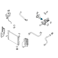 OEM 2014 Kia Optima Thermostat Assembly Diagram - 255002G670