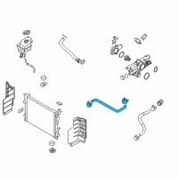 OEM Kia Optima Hose Assembly-Radiator Upper Diagram - 254144R000