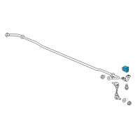 OEM Honda CR-V Bush, RR. Stabilizer Holder Diagram - 52306-TLA-A52