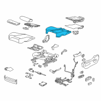 OEM 2012 Cadillac SRX Seat Cushion Pad Diagram - 22866941