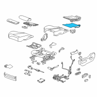 OEM 2015 Cadillac SRX Seat Cushion Heater Diagram - 22950589