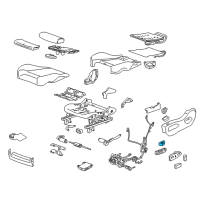 OEM 2010 Cadillac SRX Lumbar Switch Diagram - 25962344