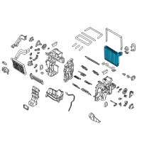 OEM 2017 Kia Cadenza Core & Seal Assembly-Evaporator Diagram - 97139D5000