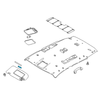 OEM Nissan Rogue Sport Bulb-Vanity Mirror Diagram - 26447-6MA0A