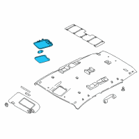 OEM 2017 Nissan Rogue Sport Room Lamp Assy Diagram - 26410-6MA0A